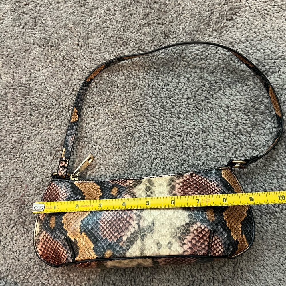Snake Print Small Shoulder Bag Like new - Picture 6 of 11